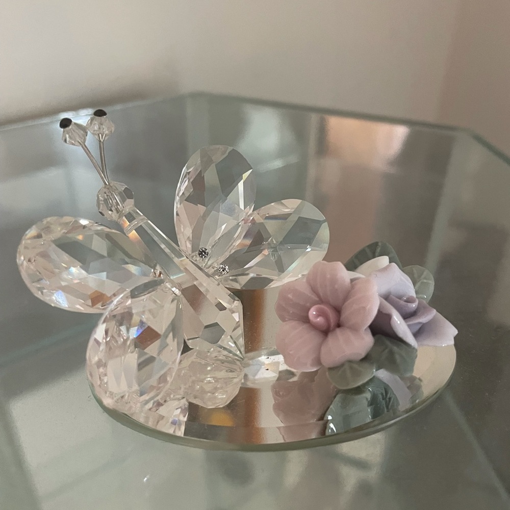 Crystal/glass butterfly